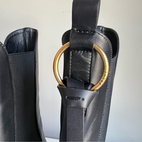 NIB FRAME Le Manhattan Chelsea boots in black size 38 - Picture 7 of 10